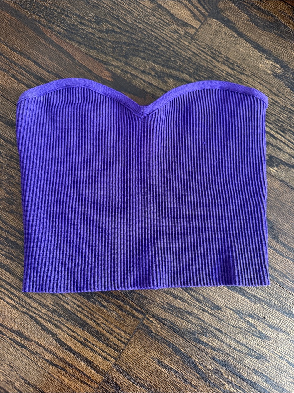 Aritzia Purple Sculpt Knit Sweetheart Tube Top